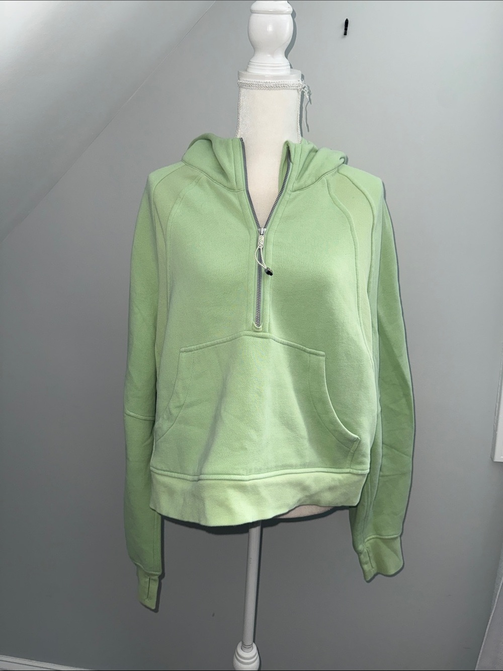lululemon athletica Pastel Green Half-Zip Hoodie